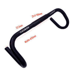 Aluminum Alloy Bicycle Handlebar 25.4mm Stem SilverBlack Size Aluminum Alloy Bicycle Handlebar 25.4mm Stem SilverBlack size