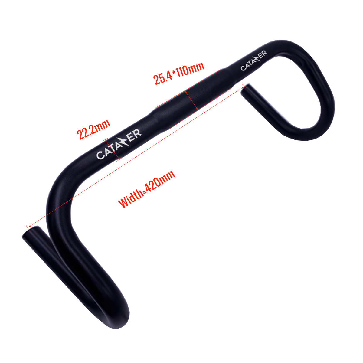 Aluminum Alloy Bicycle Handlebar 25.4mm Stem SilverBlack Size Aluminum Alloy Bicycle Handlebar 25.4mm Stem SilverBlack size