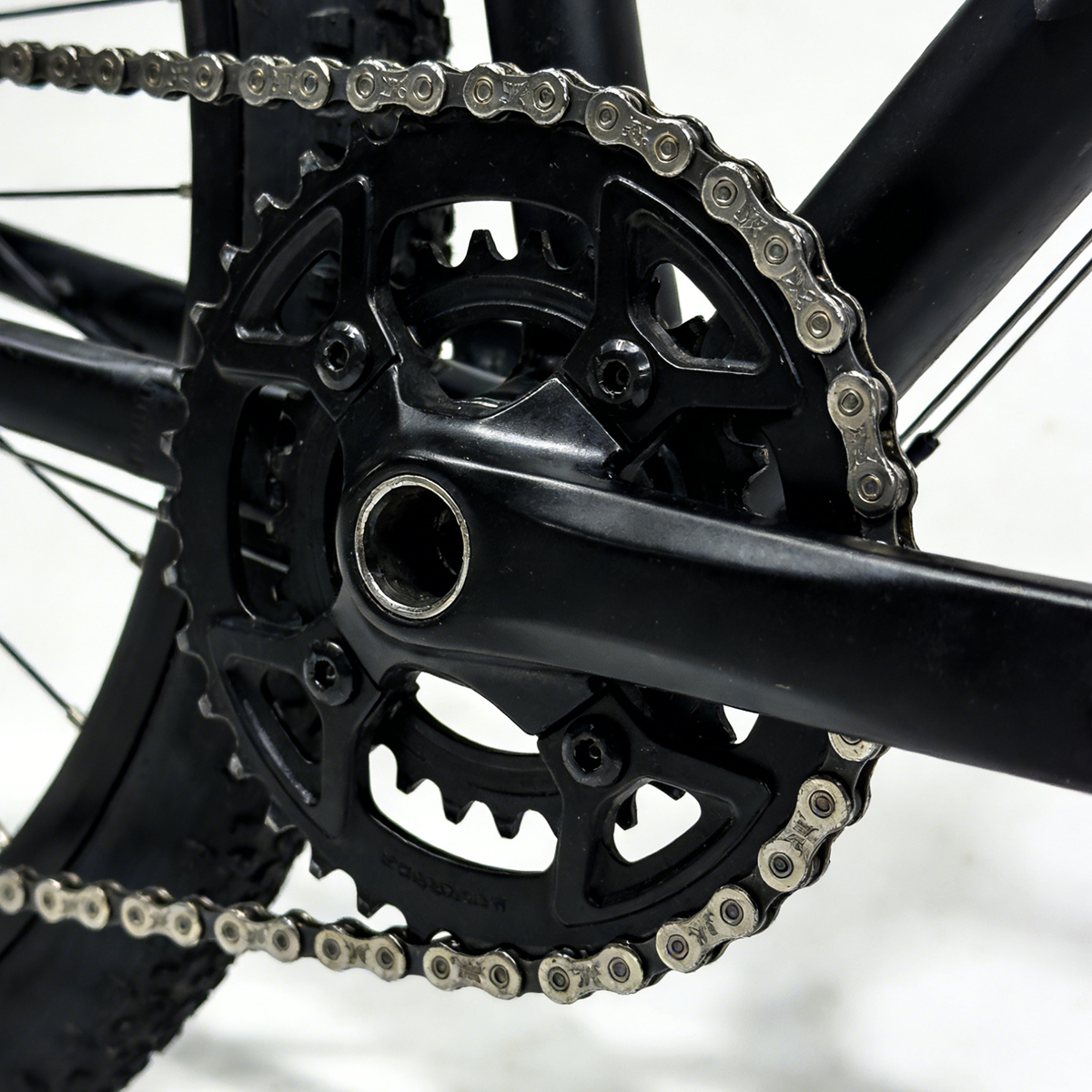 CATAZER bicycle chain installed on road bike drivetrain – smooth shifting