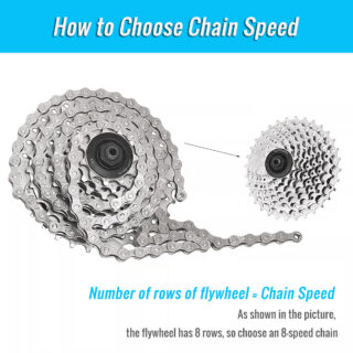 CATAZER bike chain size choose tip