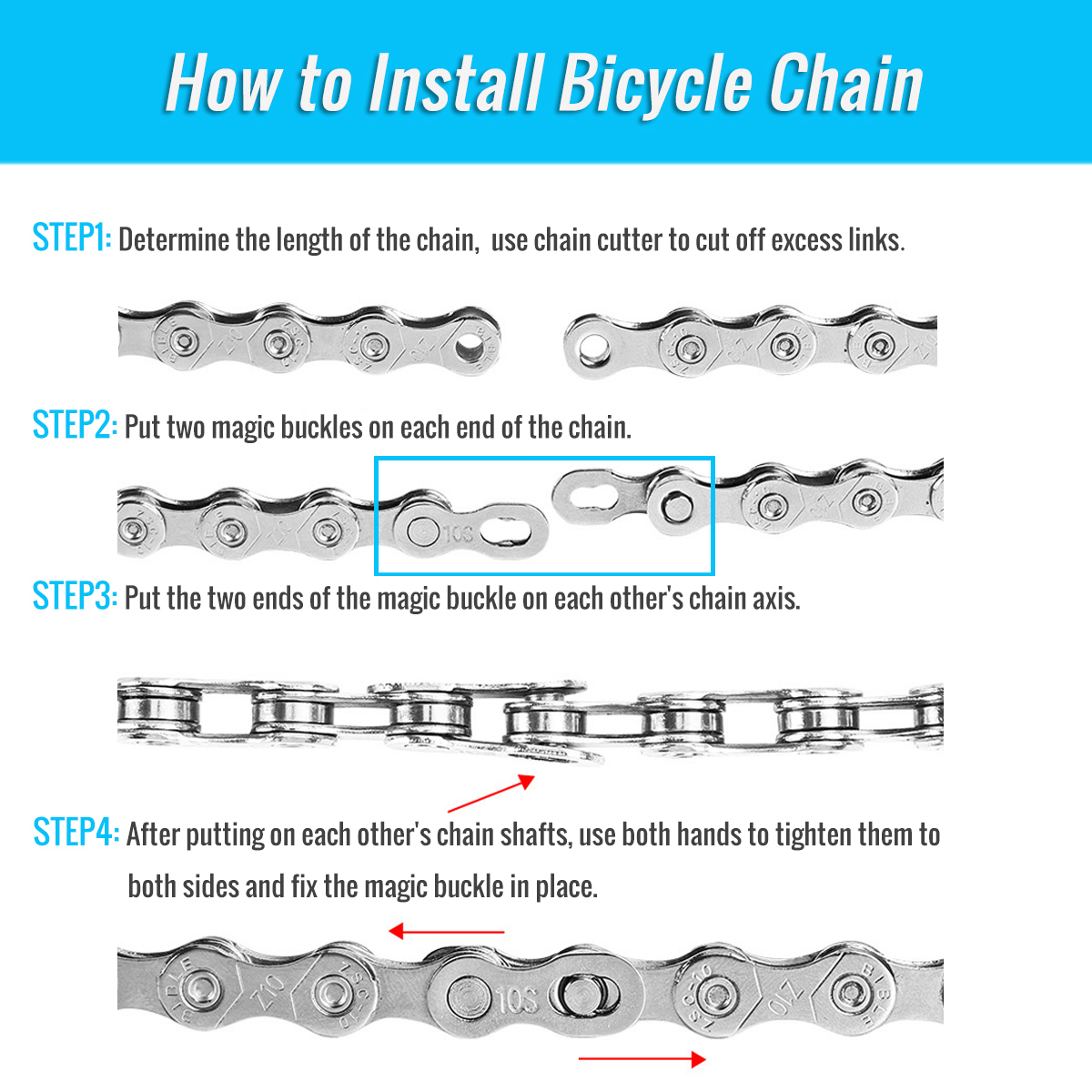 CATAZER high quality bike chain easy to install
