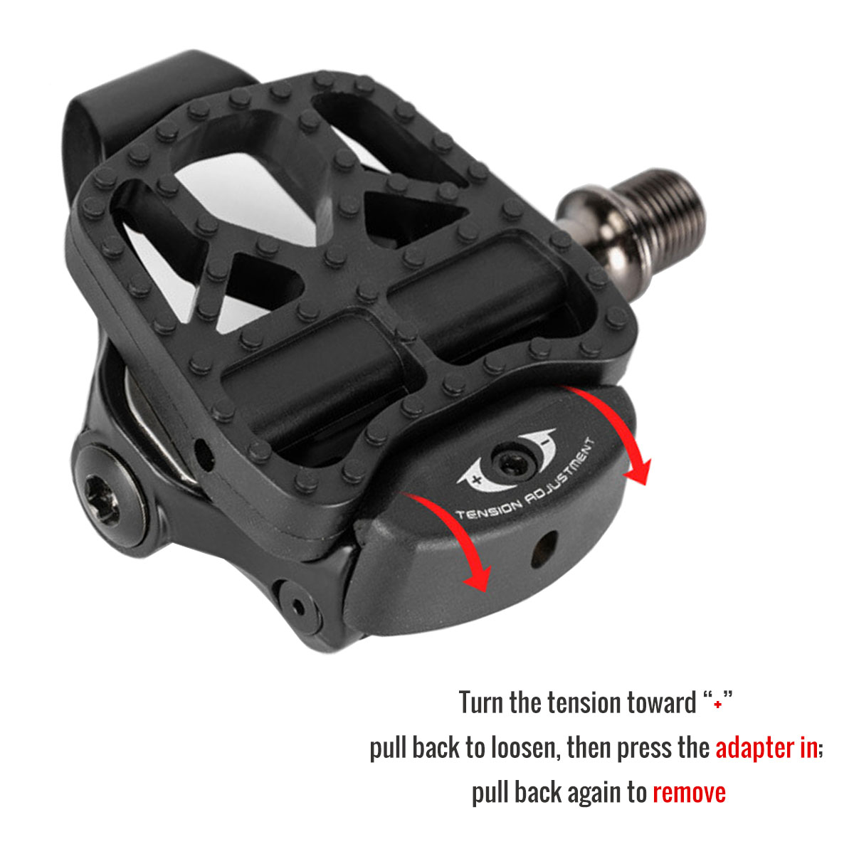 Pedal Adapters Nylon Clipless to Platform including details