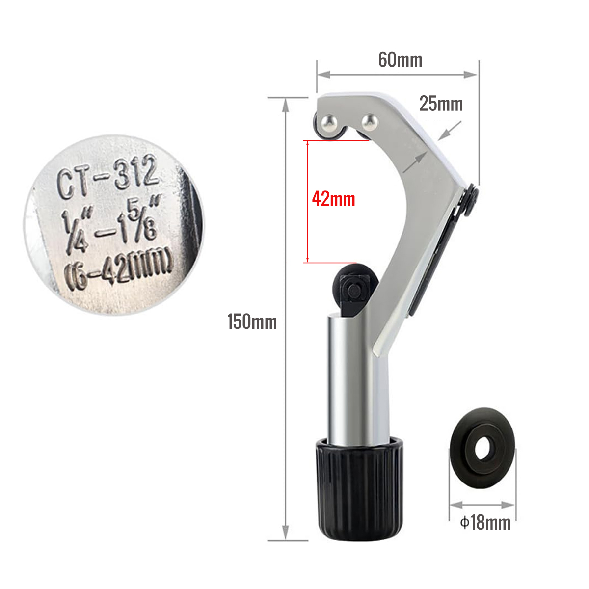 Bicycle Front Tube Cutte For Fork Handlebar 6 42mm Including Size Z GAD035.PT01 bicycle front tube cutte for Fork Handlebar 6 42mm including size Z GAD035.PT01