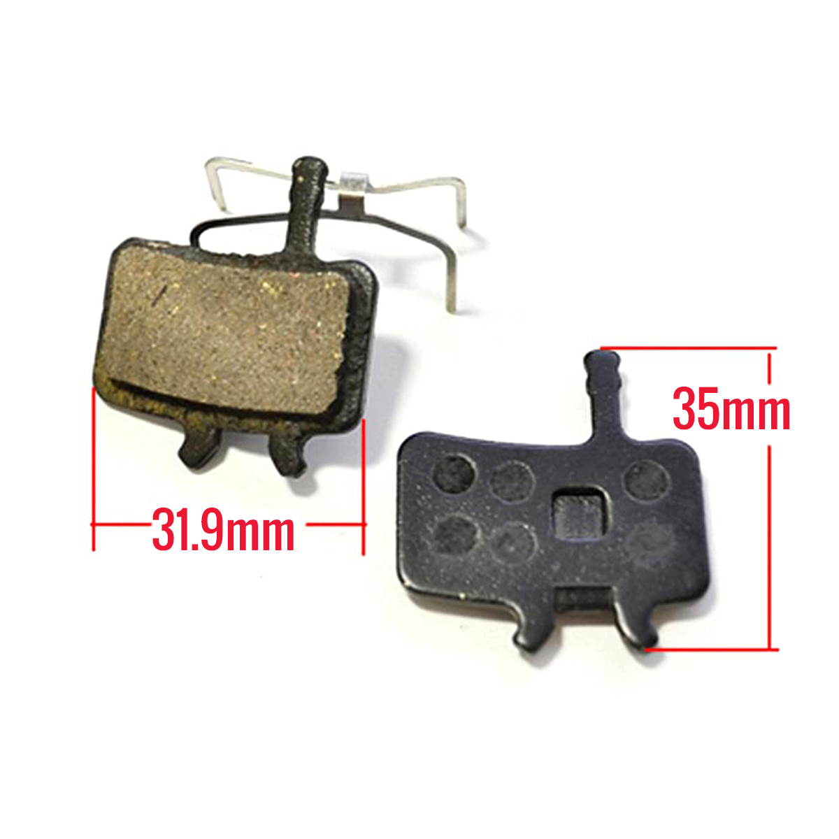 bike disc brake pads including size DBP002.PT01