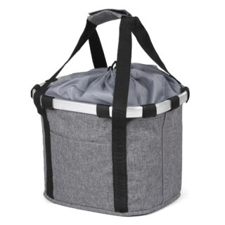 foldable bike pet basket oxford fabric removable gray