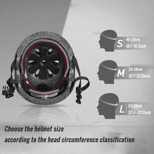 kid bike helmet adjustable safe for cycling skateboard s m l including detail