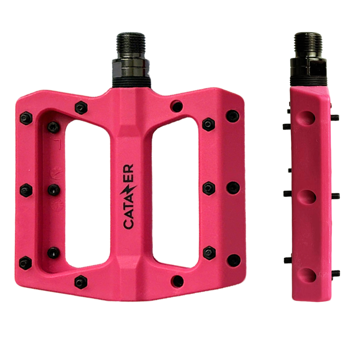 mtb pedals nylon fiber lightweight wide platform pink for cycling 9 16 in CP03001.MAIN