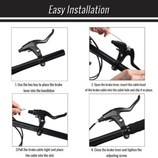 CATAZER brake lever installed on mountain bike handlebar