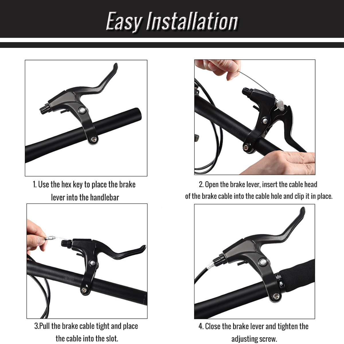 CATAZER brake lever installed on mountain bike handlebar