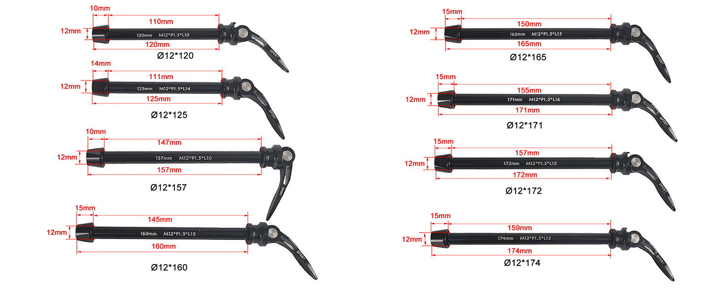 CATAZER thru axle installed on mountain bike front fork – secure and tool free